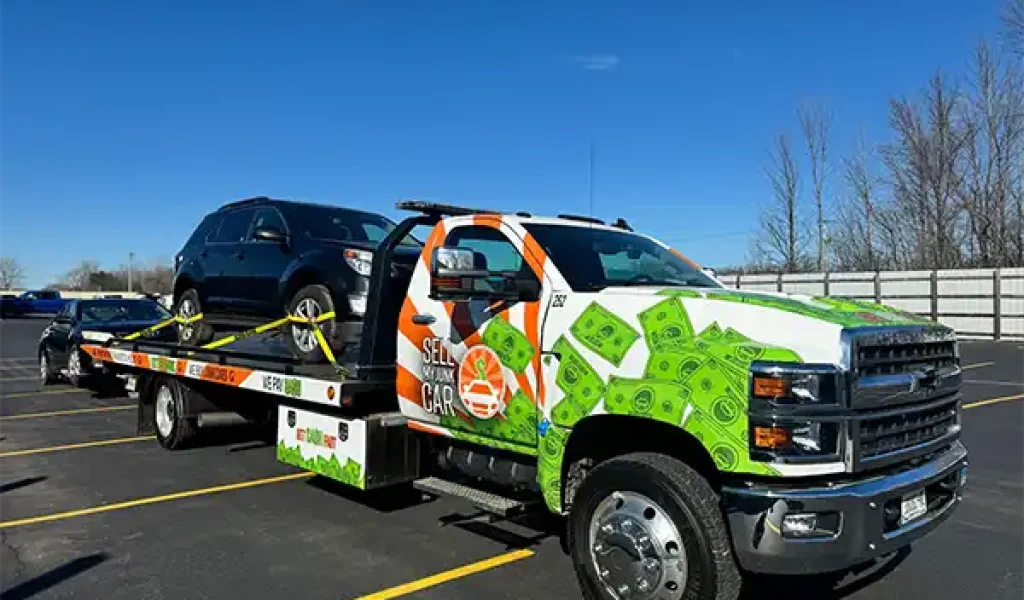 Sell My Junk Car Tow Truck carrying car