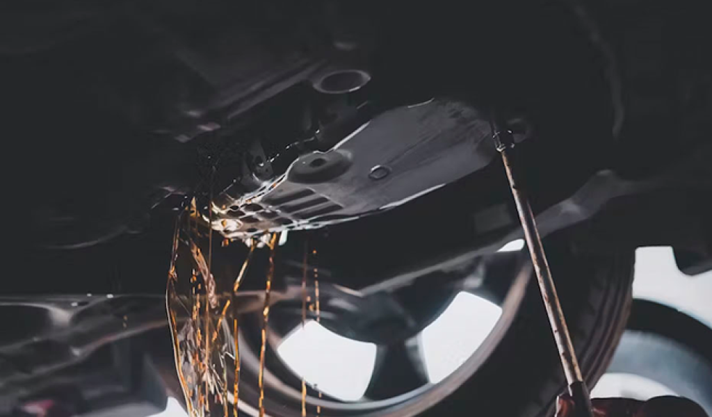 Under car oil change